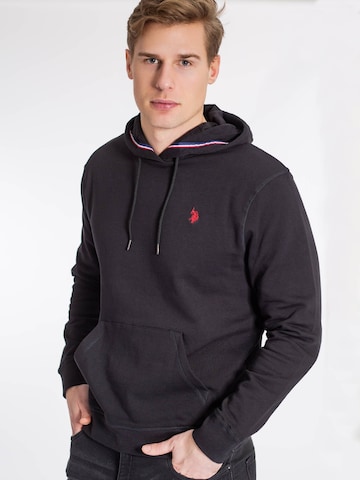 U.S. POLO ASSN. Sweatshirt 'Brayden' i sort: forside