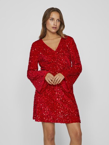 VILA Cocktail Dress in Red: front