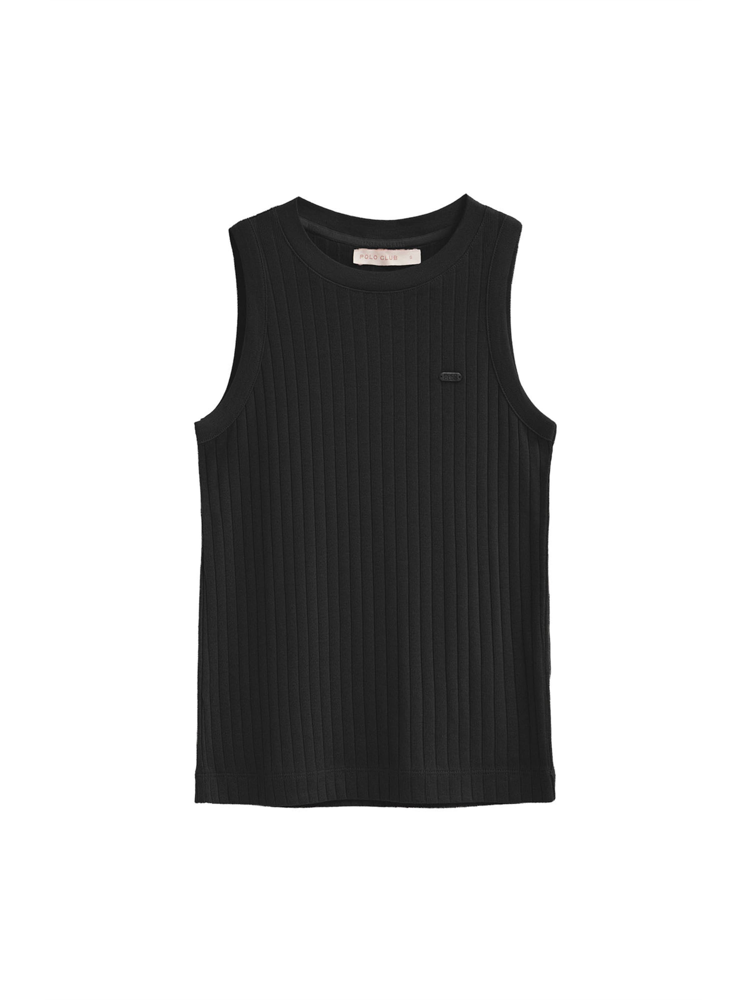 Polo Club Top 'Tamika' in Black: front