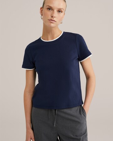 WE Fashion Shirt in Blau: Vorderseite