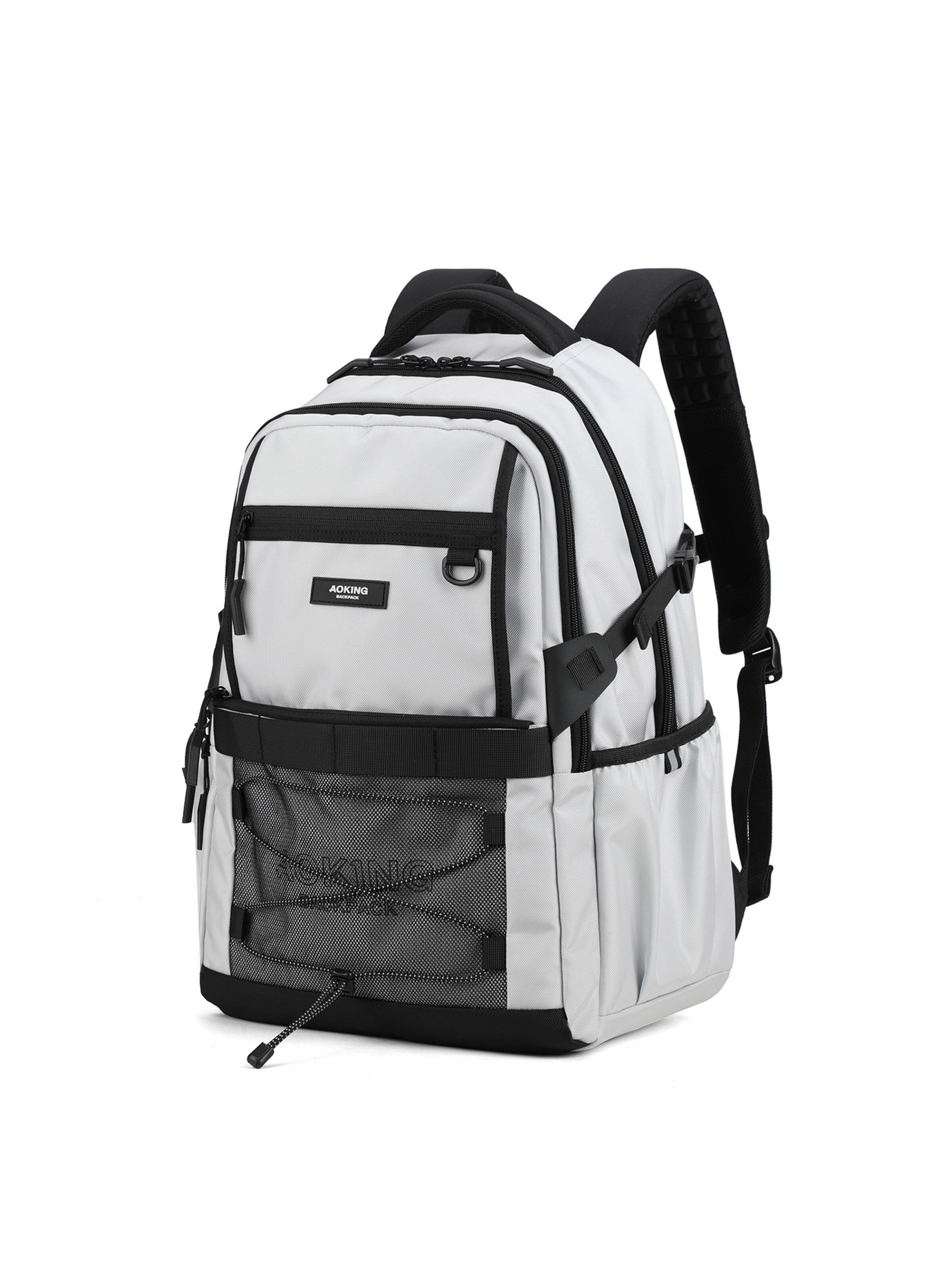 Sac à dos Aoking en gris : devant