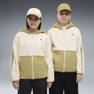 PUMA Sportsweatjacke in Weiß: Vorderseite