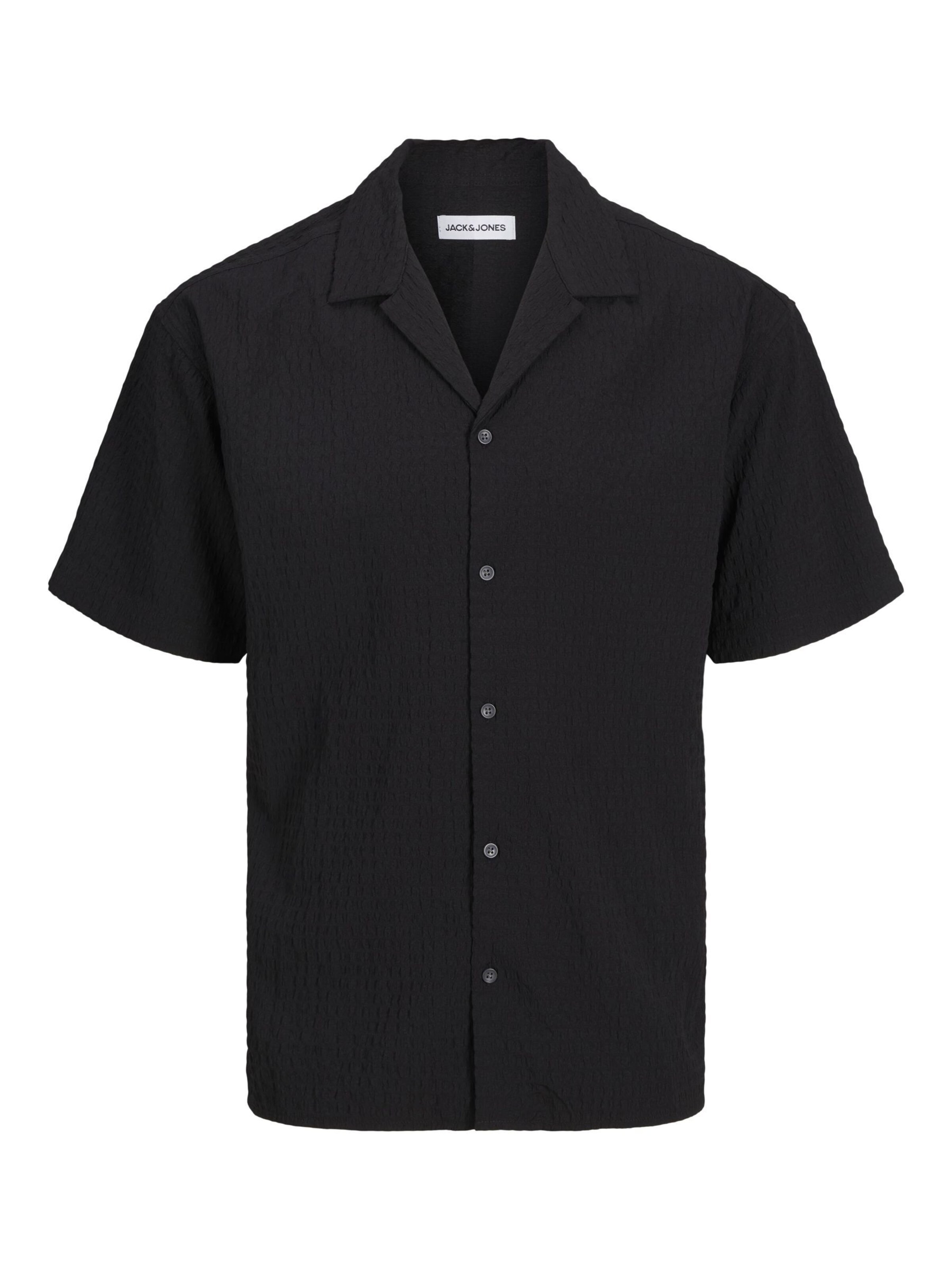 JACK & JONES Overhemd in Zwart: voorkant