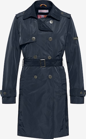 Frieda & Freddies NY Between-Seasons Coat 'Nadina' in Blue: front