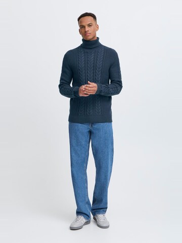 BLEND Rollkragenpullover 'BHBASIM' in Blau