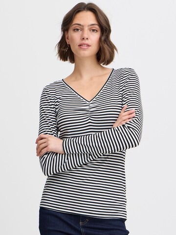 Fransa Top in Zwart: voorkant