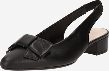 GABOR - Zapatos destalonado en negro: frente
