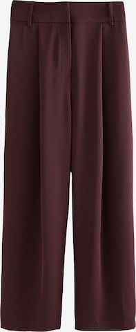 raudona Next Laisvas Klostuotos kelnės: priekis