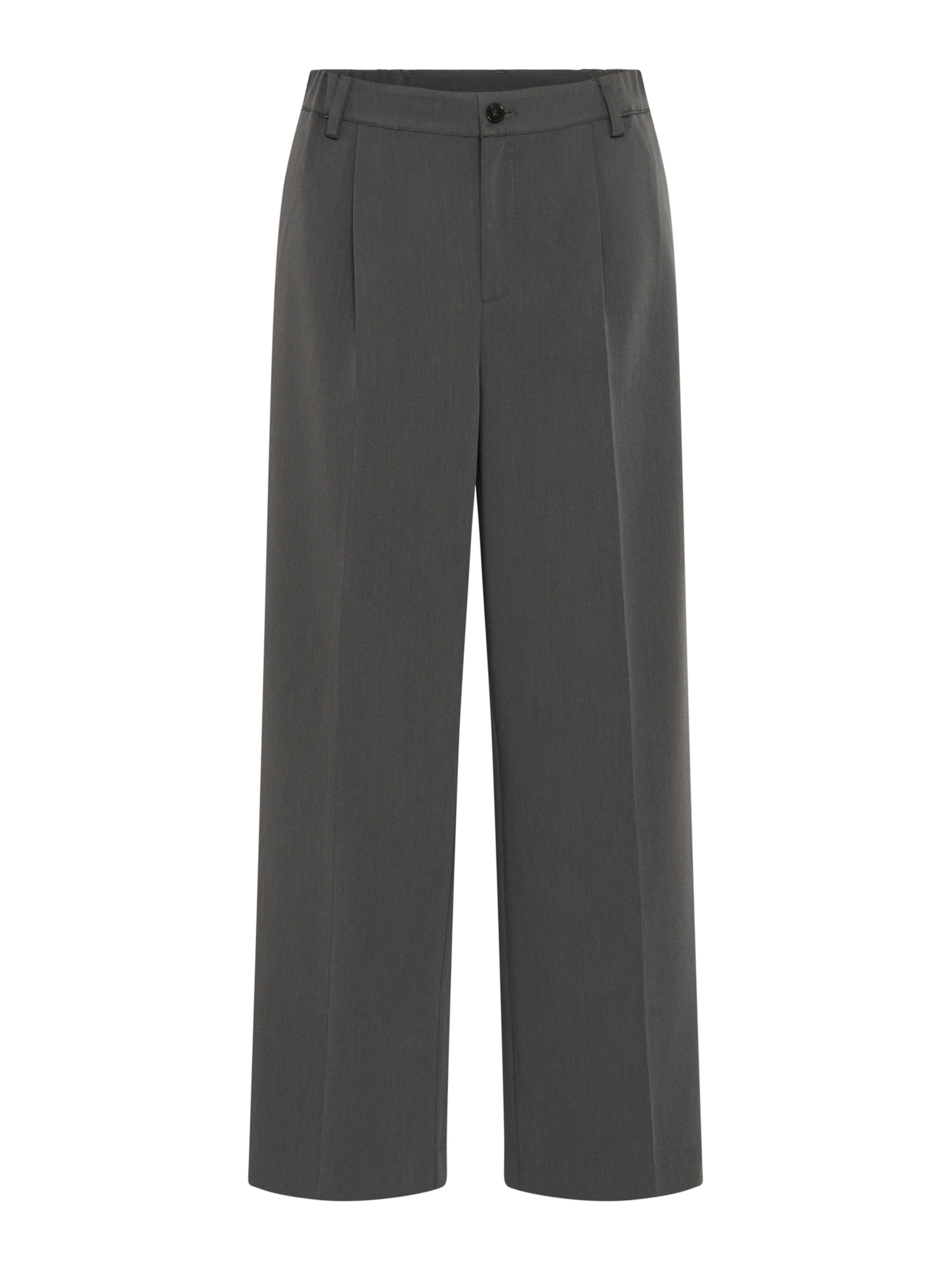 Kaffe Trousers with creases 'KASakura' in Grey: front