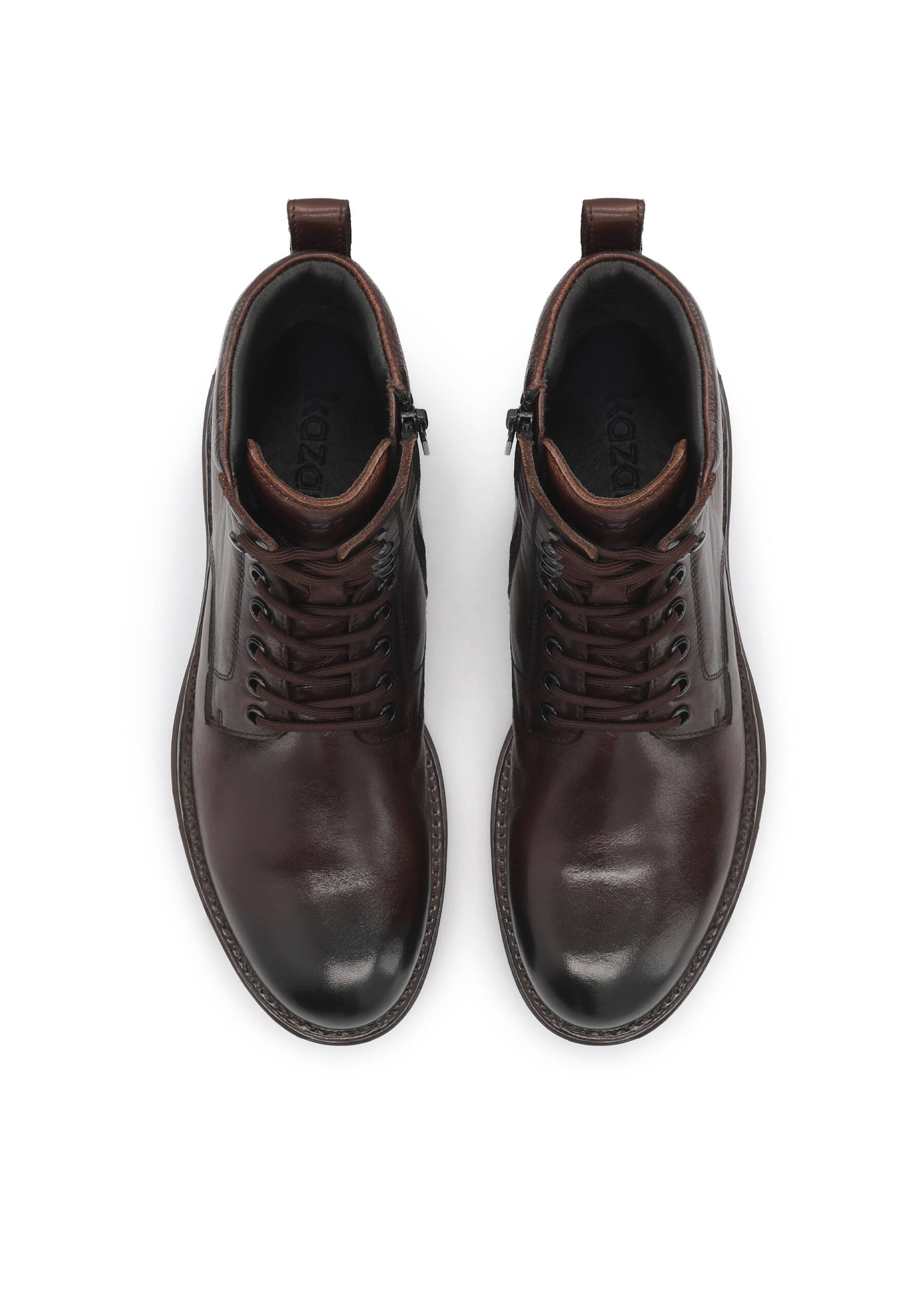 Boots stringati di Kazar in marrone