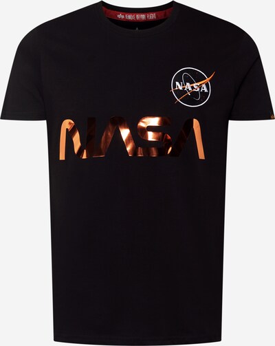 ALPHA INDUSTRIES Majica 'NASA' u zlatna / narančasta / crna / bijela, Pregled proizvoda