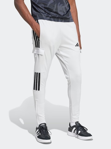 ADIDAS SPORTSWEAR Слим Спортивные штаны 'TIRO' в Серый: спереди