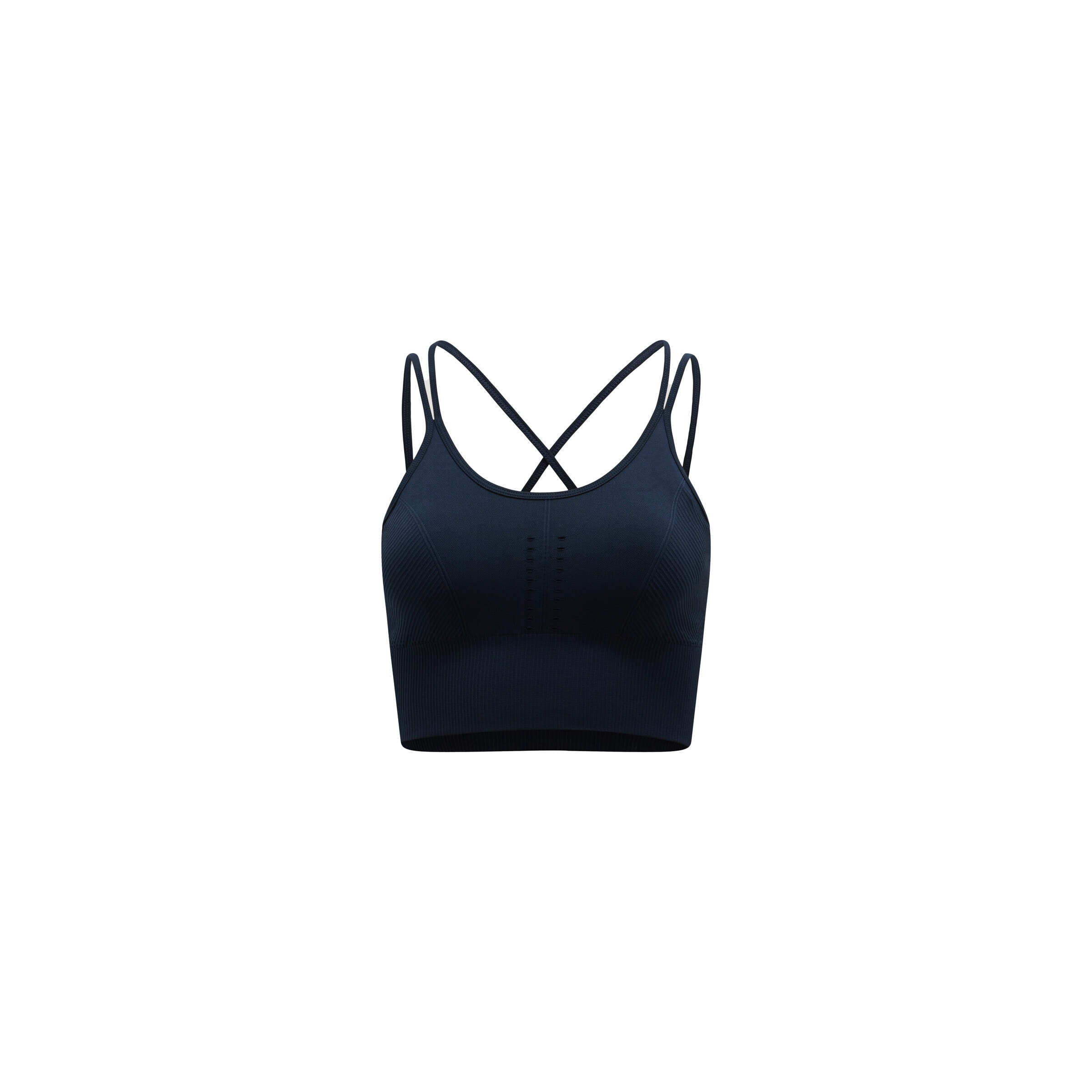 Born Living Yoga Sporttop ' India ' in Blauw: voorkant