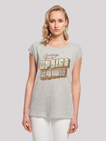 T-shirt 'Stranger Things Greetings Netflix TV Series' F4NT4STIC en gris : devant