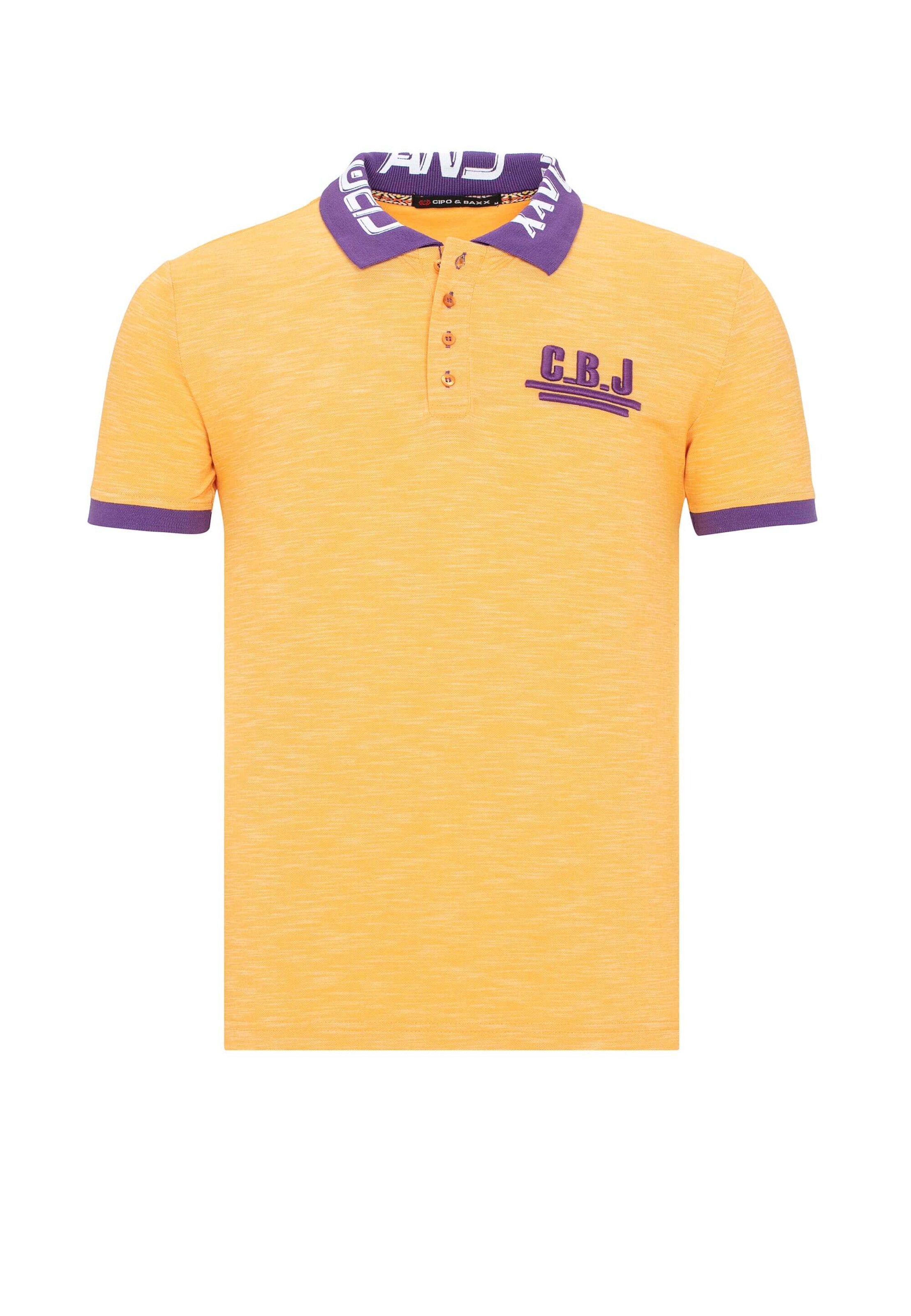 CIPO & BAXX Shirt 'Cbj' in Yellow / Purple / White, Item view