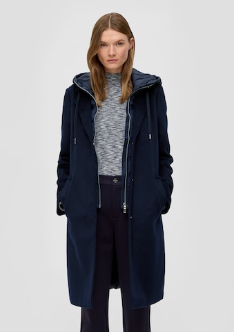 s.Oliver Between-Seasons Coat in Blue: front