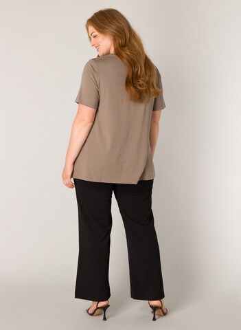 BASE LEVEL CURVY Shirt 'Alba' in Grey