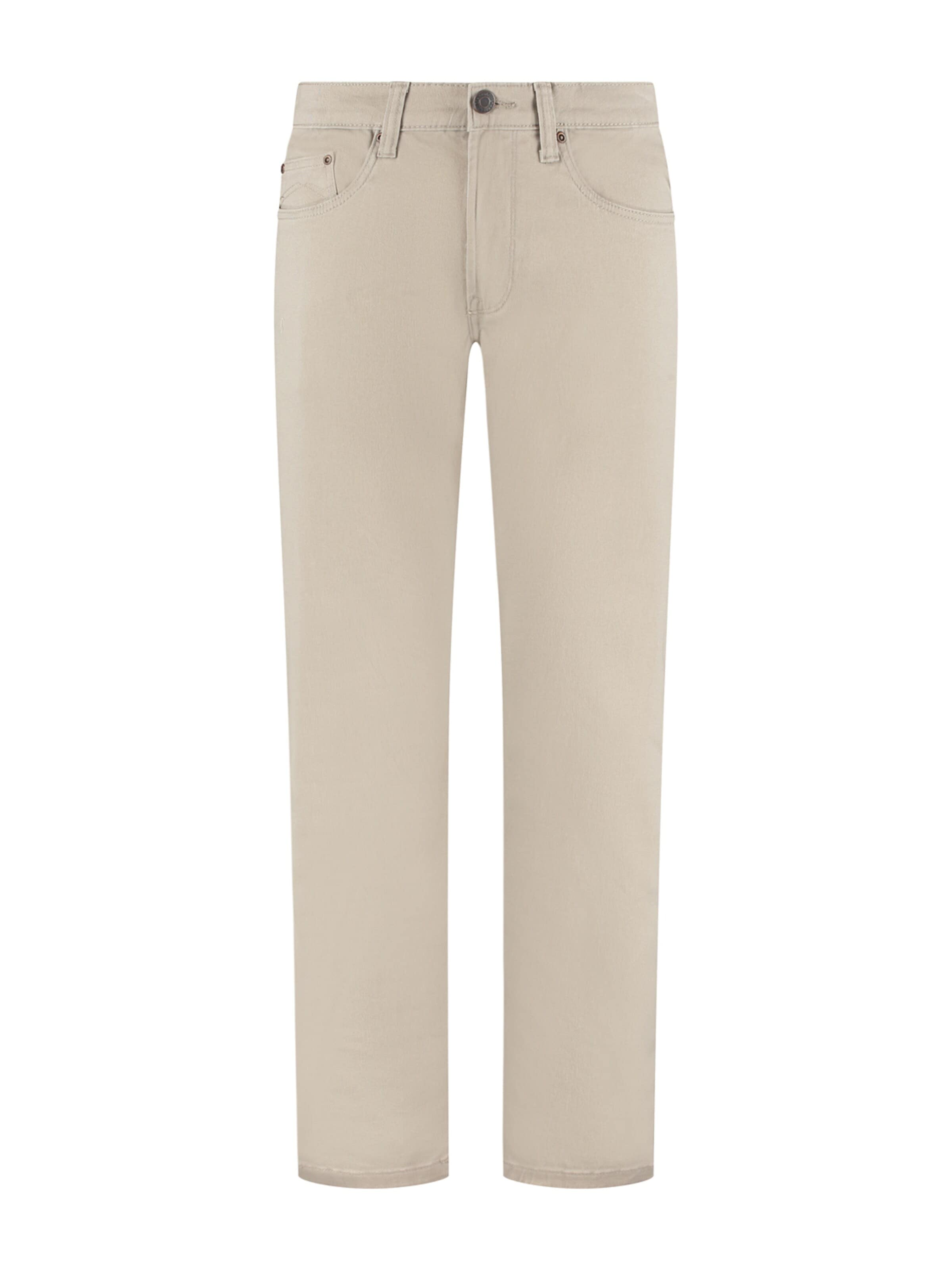 Maskovick Regular Jeans 'MASKOVICK - Clinton - Heren - Chino - Twill - Stretch Broek - Regular Fit' in Beige: voorkant