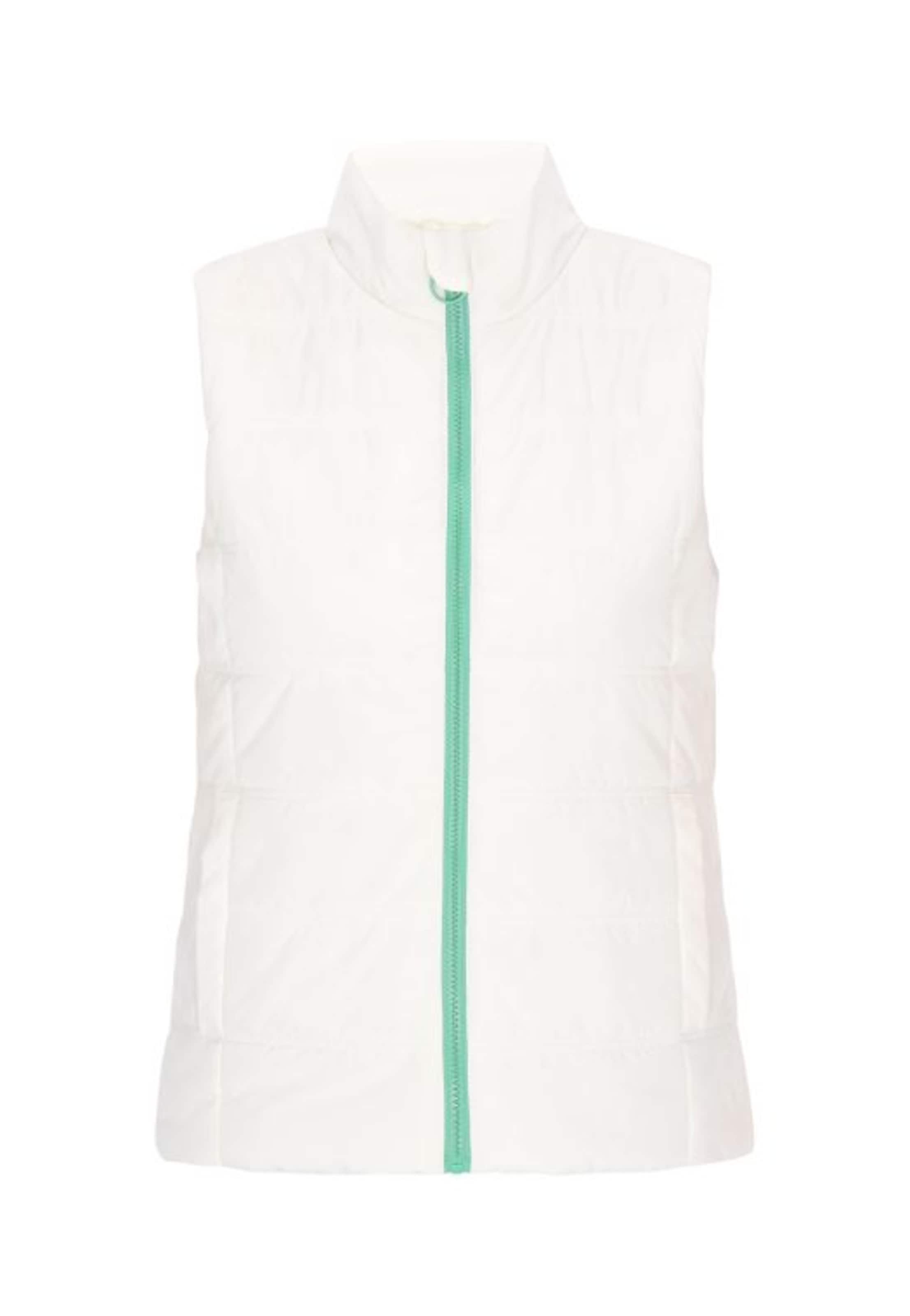 COSIMON Gilet en turquoise / blanc, Vue avec produit