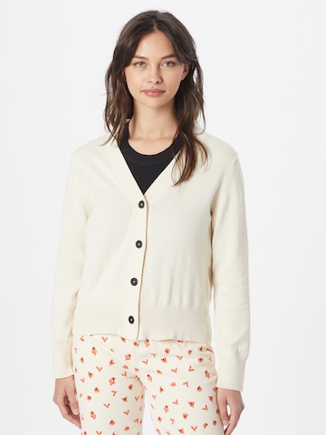 MELAWEAR Strickjacke 'SURINA' (GOTS) in Beige: predná strana