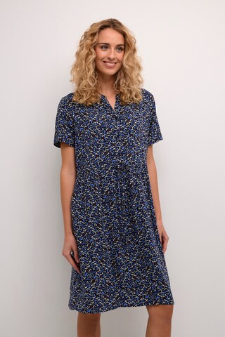 Cream Shirt dress ' Tiah ' in Mixed colours: front