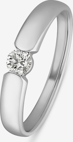 CHRIST Diamonds Damen-Damenring 1 Diamant ' ' in Silber: Vorderseite