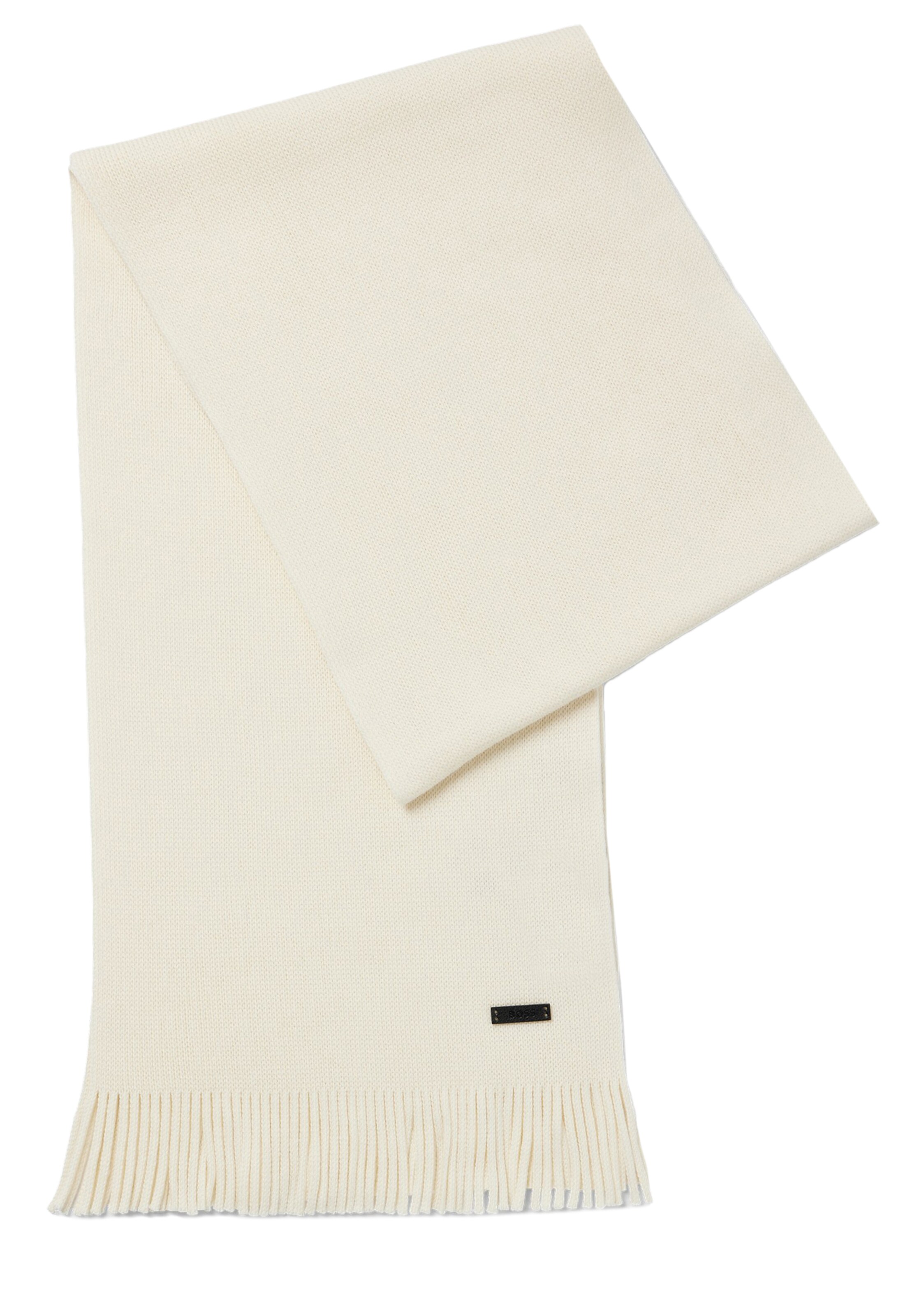 BOSS Scarf 'Albas' in Wool white, Item view