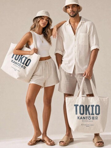 Neverless Strandtasche 'Tokio'‌‌‌‌‌‌‌‌‌‌ in Beige