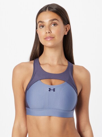 Bustier Soutien-gorge de sport UNDER ARMOUR en violet : devant