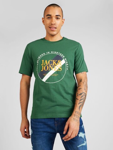 JACK & JONES T-Shirt 'LOOF' in Grün: predná strana