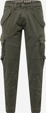 Pantaloni cargo 'Combat' di ALPHA INDUSTRIES in grigio: frontale