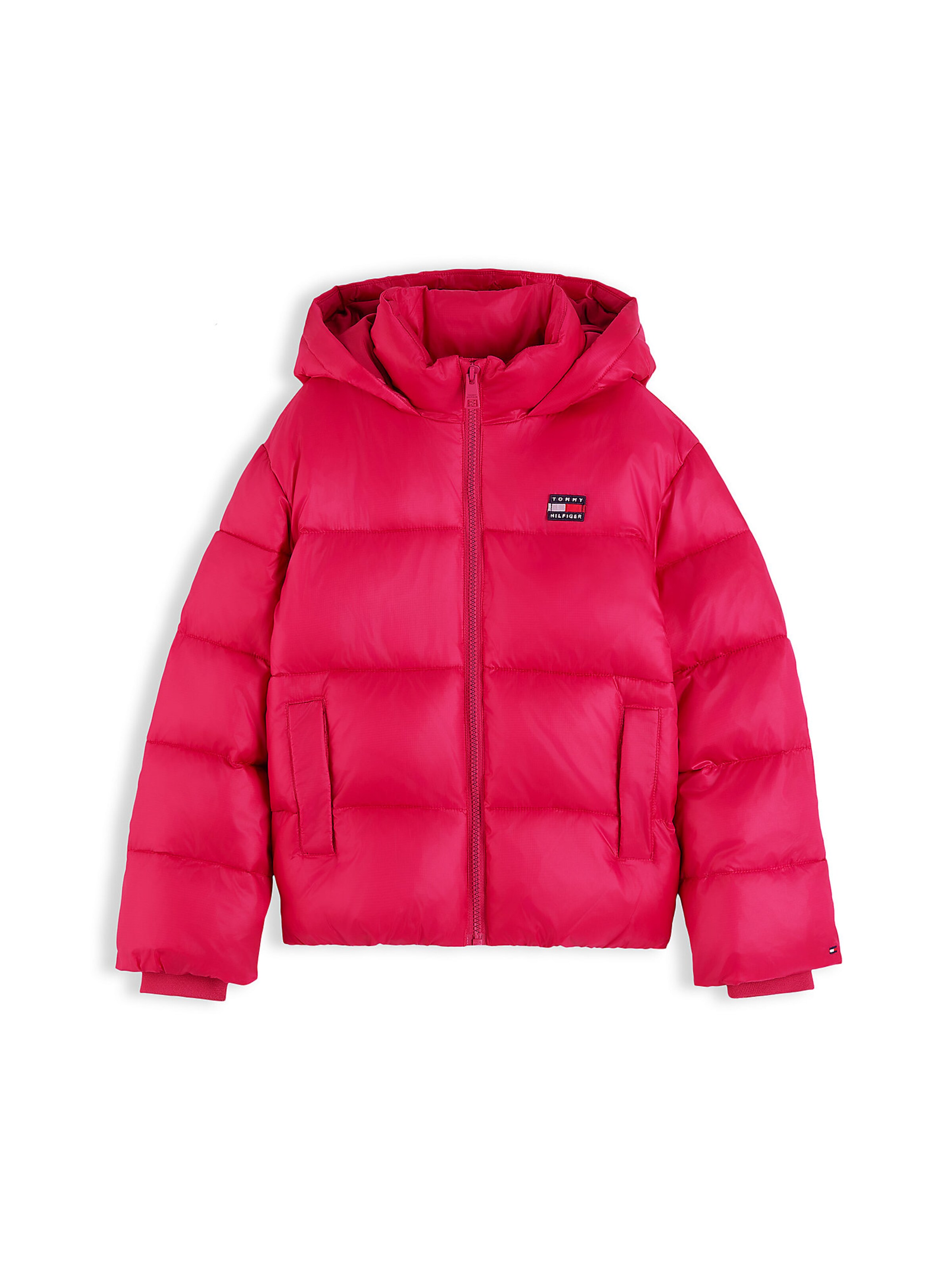 TOMMY HILFIGER Winter jacket 'Heritage' in Pink: front
