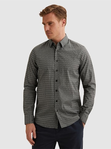 Coupe regular Chemise 'Shirt with allover print and button closure' VANGUARD en vert : devant