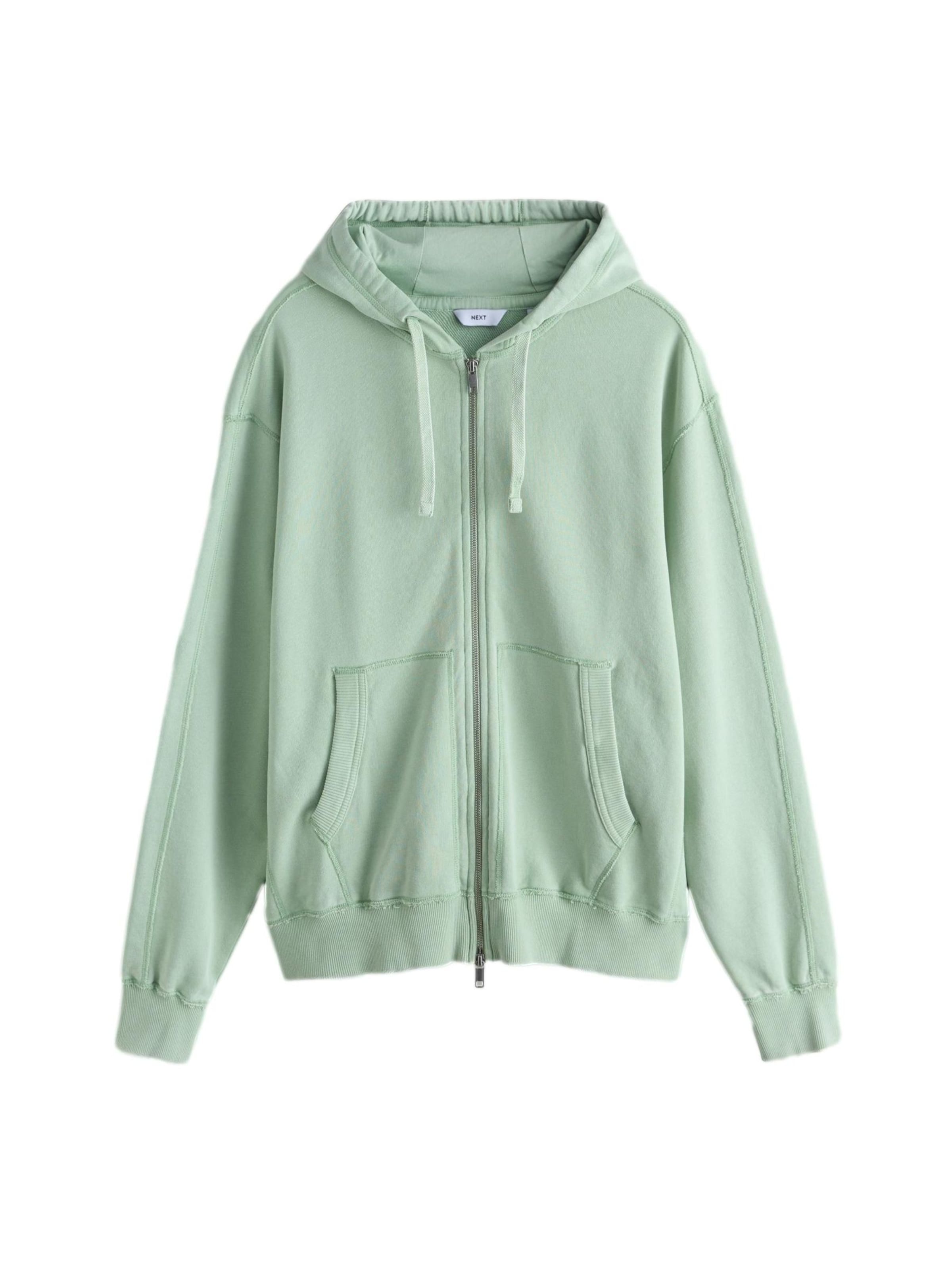 Next Sweatvest 'Edit' in Groen: voorkant
