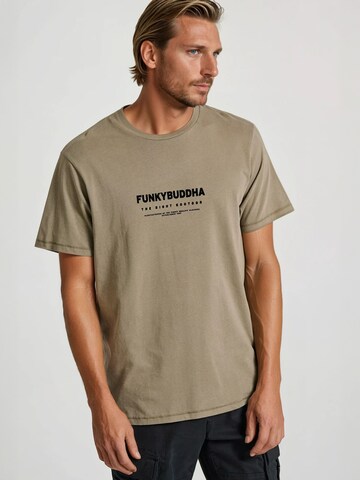 Funky Buddha T-Shirt in Grau: Vorderseite