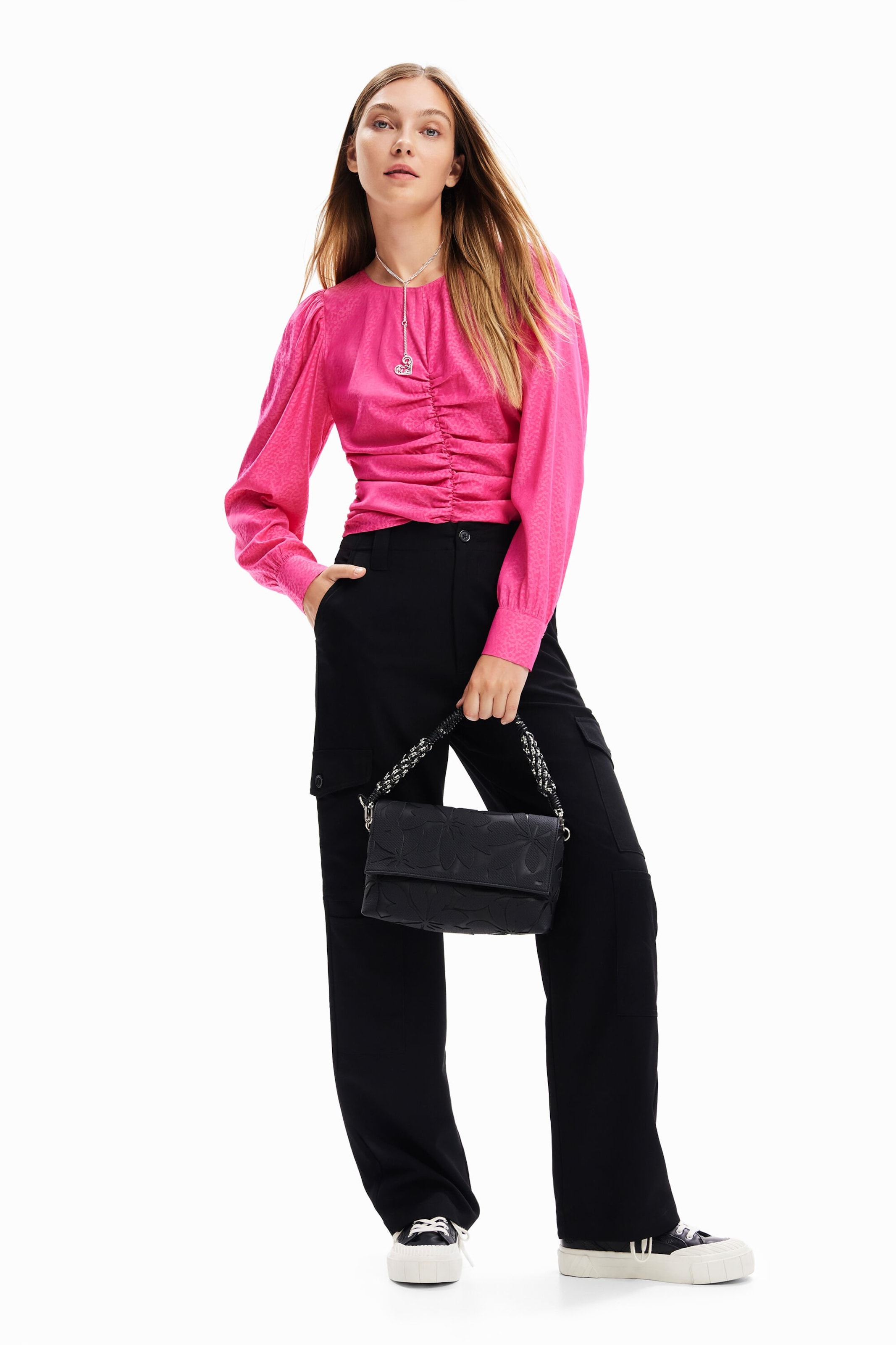 Chemisier Desigual en rose