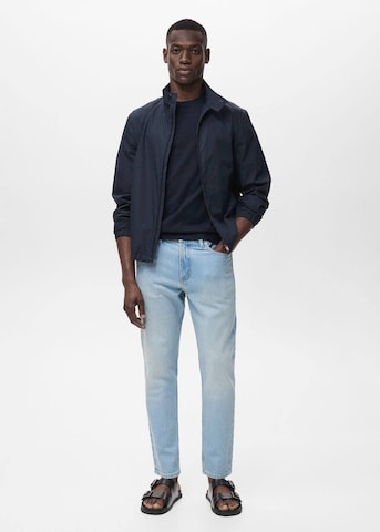 MANGO MAN Tapered Jeans 'Ben' in Blau