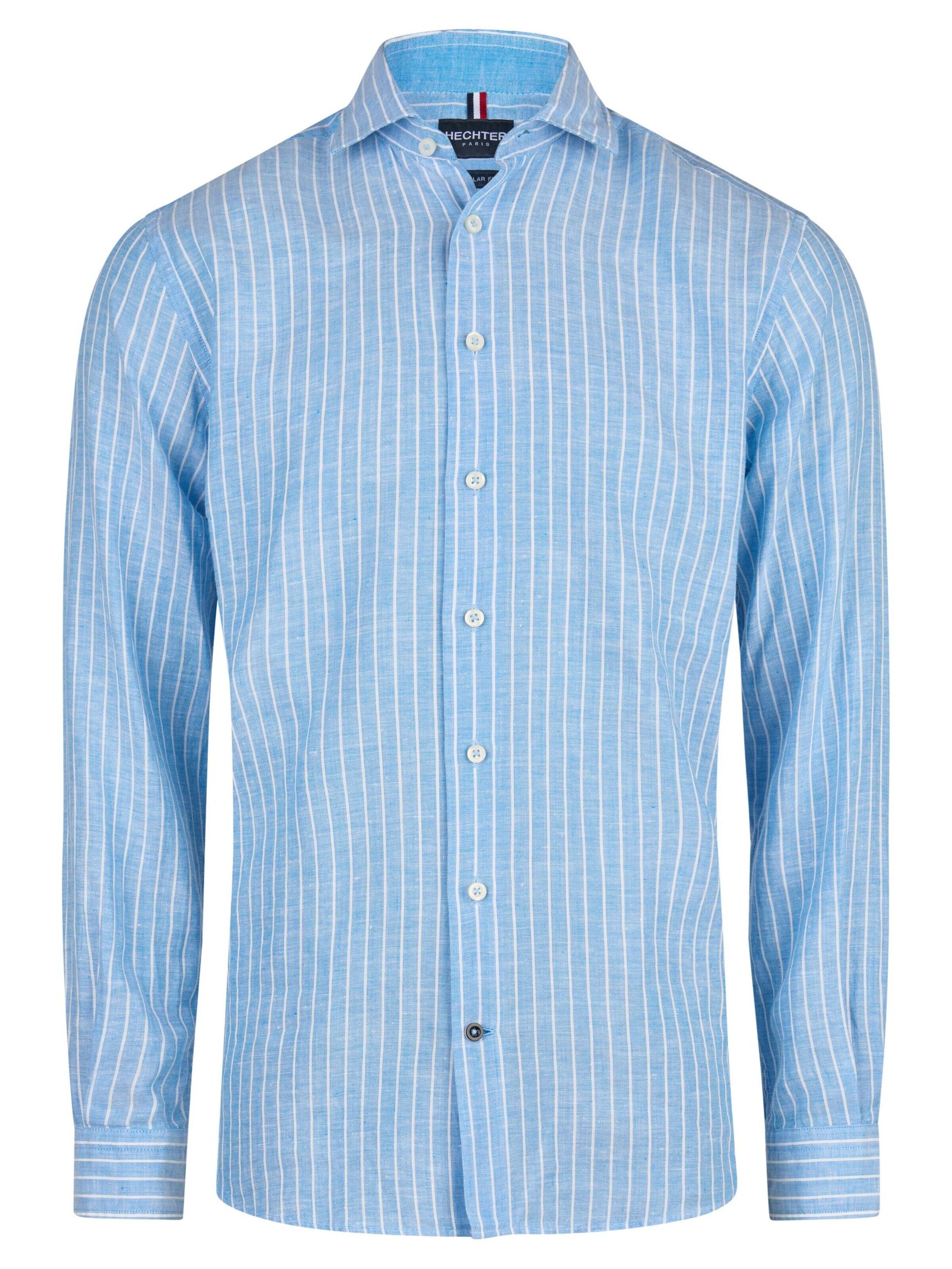 HECHTER PARIS Regular fit Button Up Shirt in Blue: front