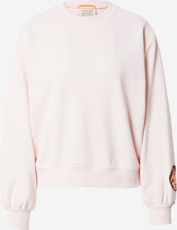 SCOTCH & SODA Sweatshirt in Pink: front