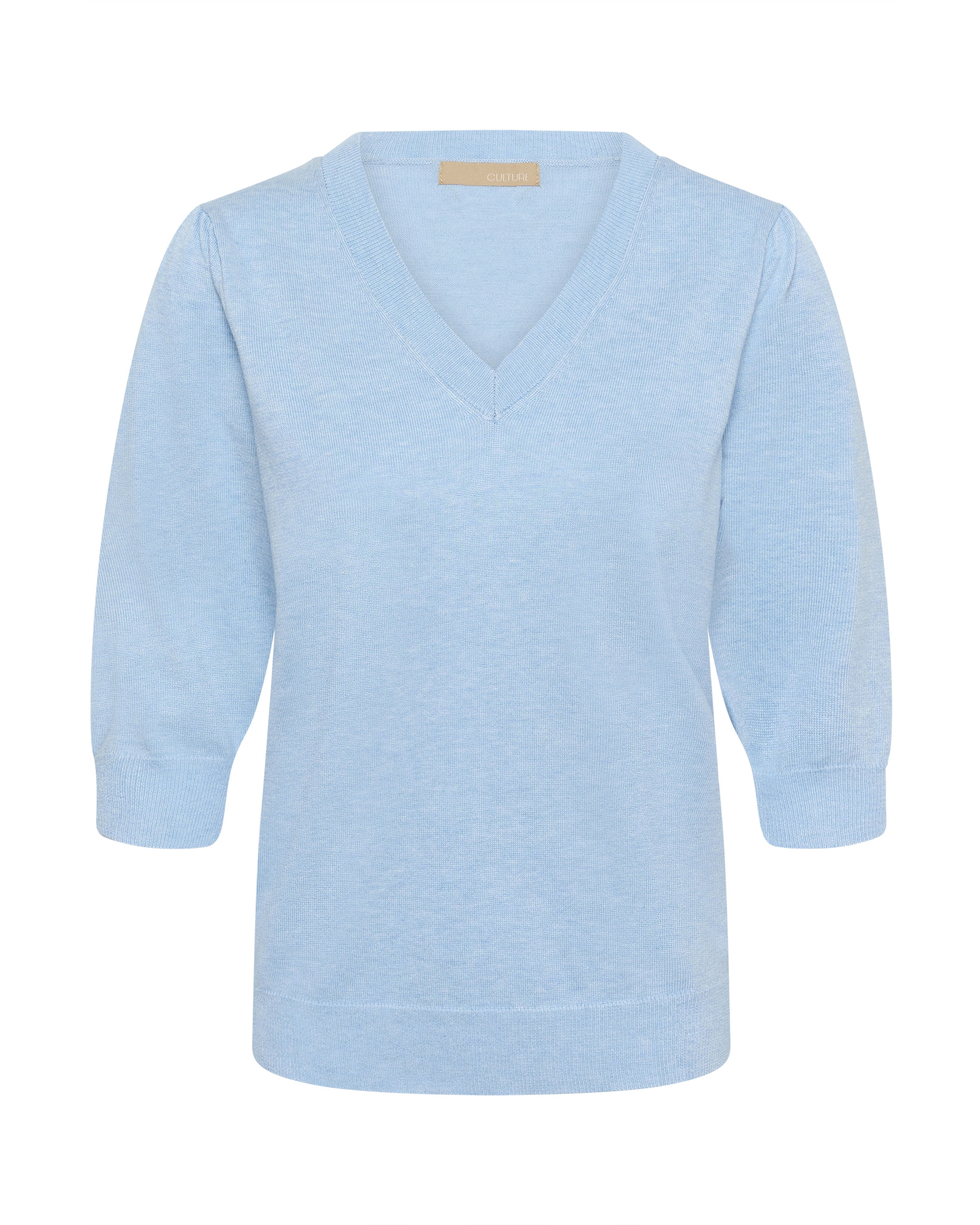 CULTURE Pullover 'Pinnie' in Blau: Vorderseite