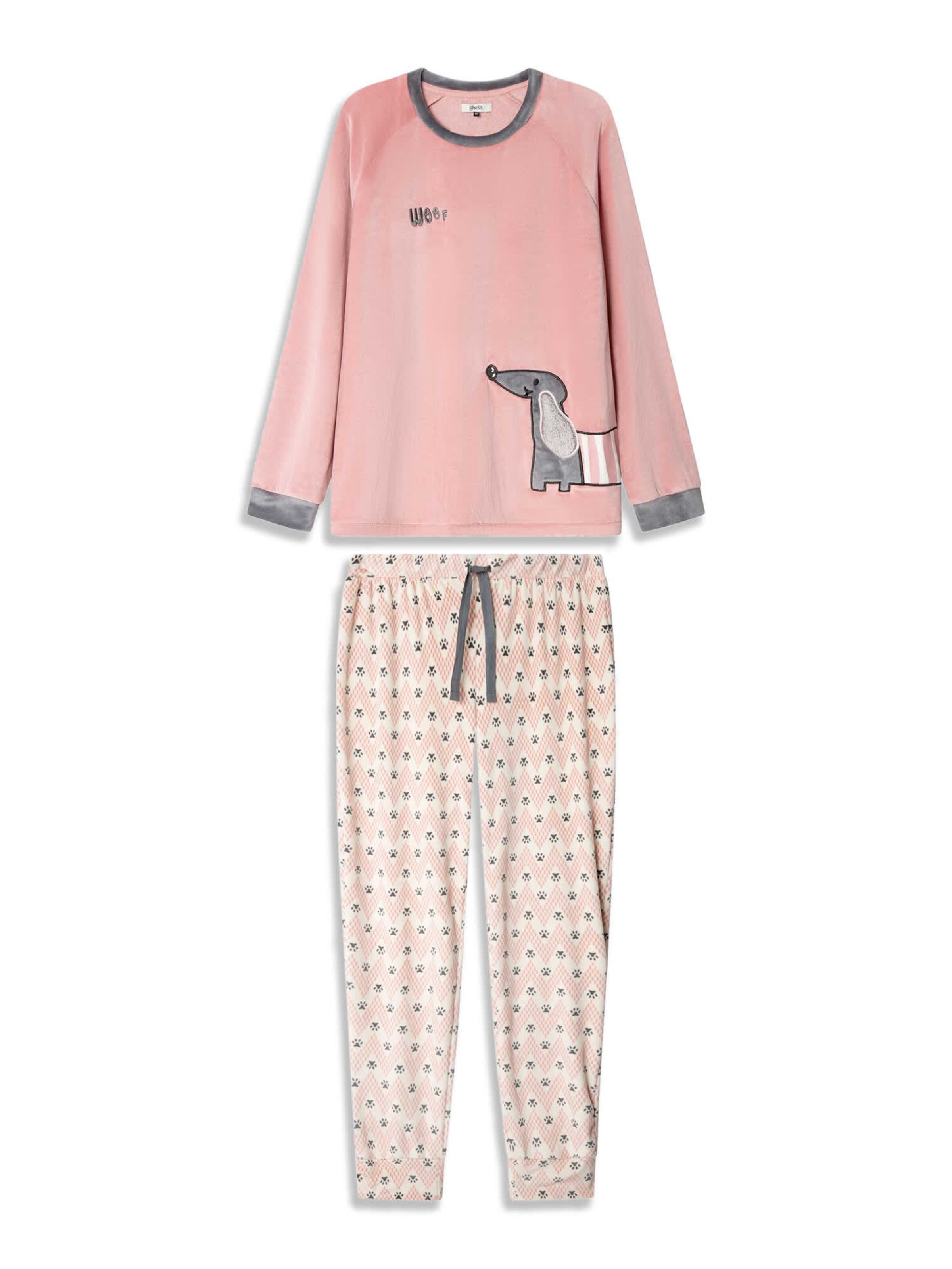 Gisela - Pijama en rosa: frente