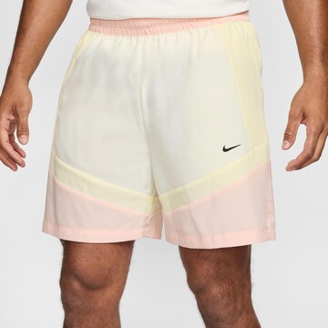 NIKE Regular Workout Pants 'Starting Five' in Beige