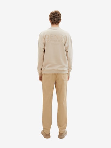 TOM TAILOR DENIM Regular Chino Pants in Beige