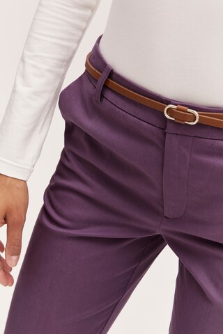 b.young Slim fit Chino Pants in Purple