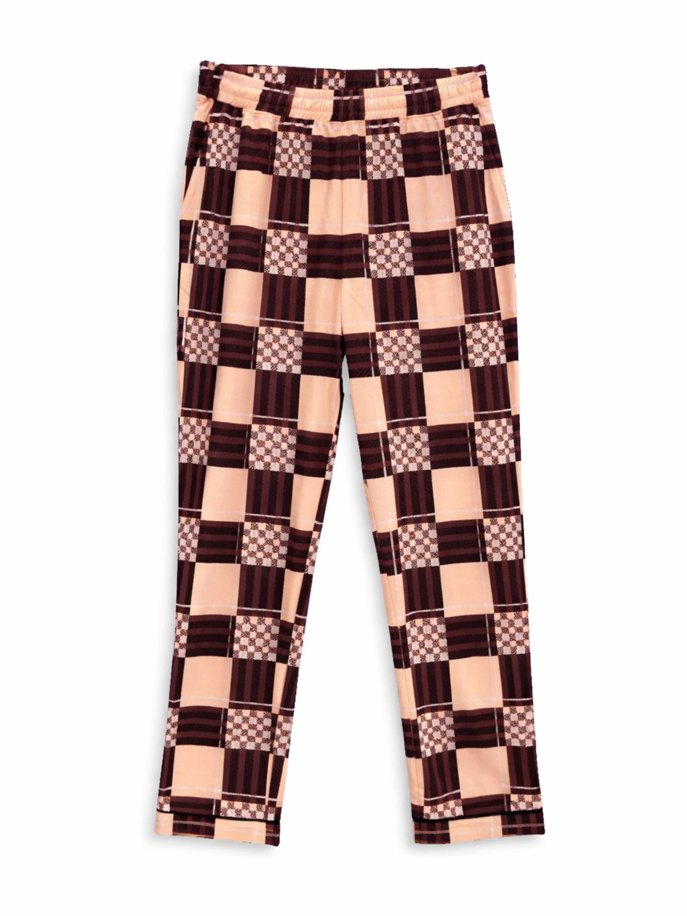 LEAFLETIC Pajama Pants in Pink: front