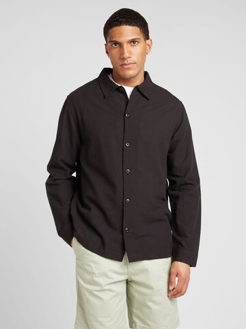 SELECTED HOMME Comfort Fit Skjorte 'DAN' i sort: forside