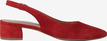 TAMARIS Slingback Pumps in Red