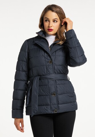 faina Winter Jacket in Blue: front