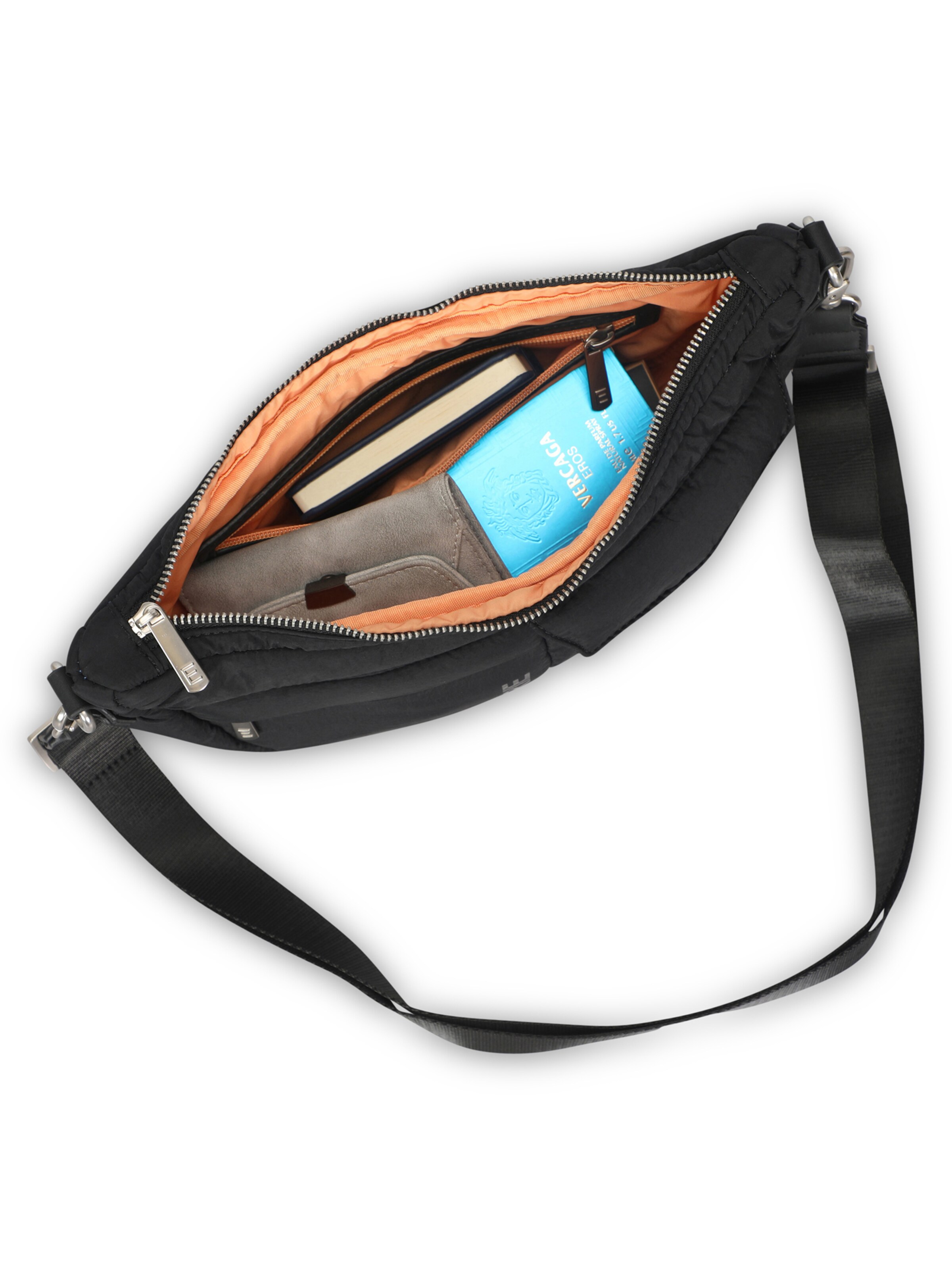 juoda Expatrié Rankinė su ilgu dirželiu 'Vivy'