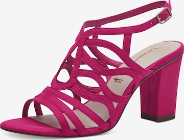 TAMARIS Strap sandal in Pink: front